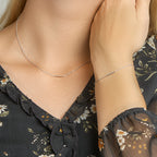 armband balkje 16 + 2,5 cm zilver gerhodineerd