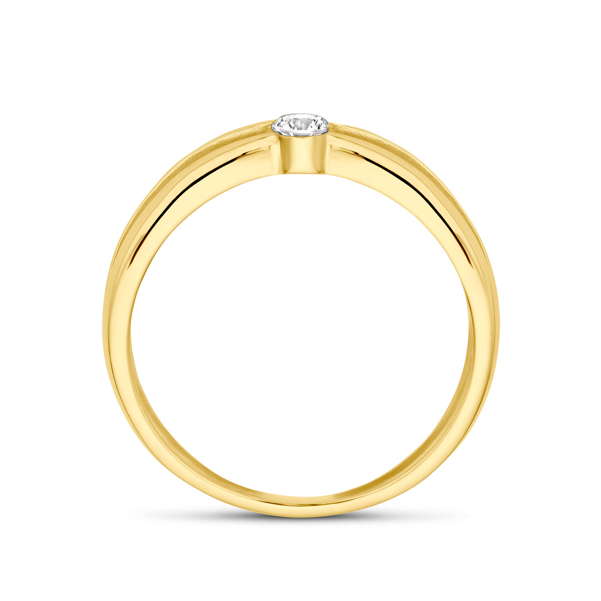 Ring Zirkonia 14K Gelbgold