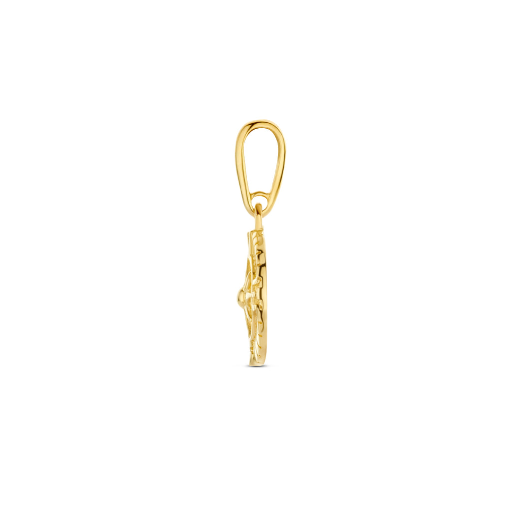 Anhänger Kompass 14K Gelbgold