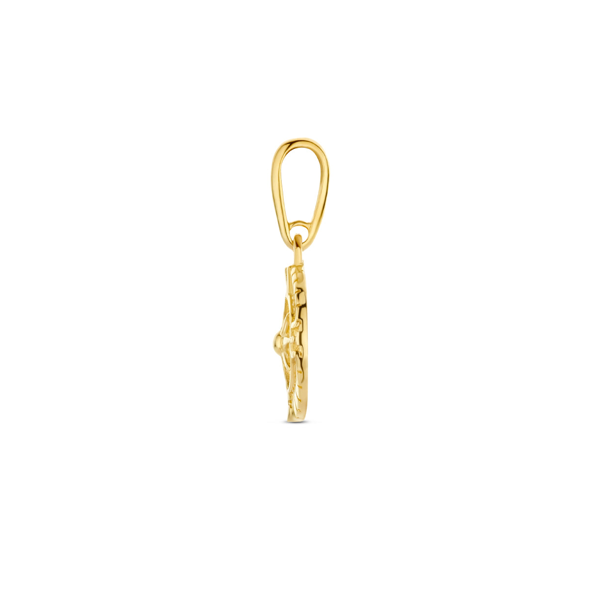 Anhänger Kompass 14K Gelbgold