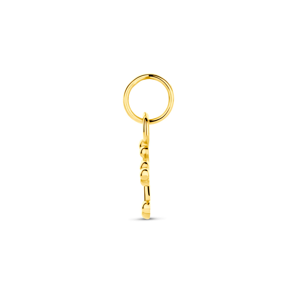 hanger kruis 6,5 mm 14K geelgoud