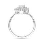 Ring Zirkonia Silber rhodiniert