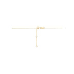 9k collier synthetische stenen 41 - 43 - 45 cm 9K geel