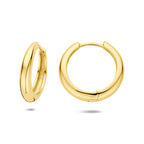 klapoorringen buis 4 mm 1 micron zilver verguld (geel)