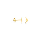 oorknoppen maan 5,5 mm 14K geelgoud