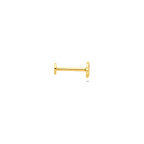 9k Flatback-Piercing 4,5 mm 9K Gelb