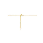 9k collier zirkonia 40 - 42 - 44 cm 9K geel - rond