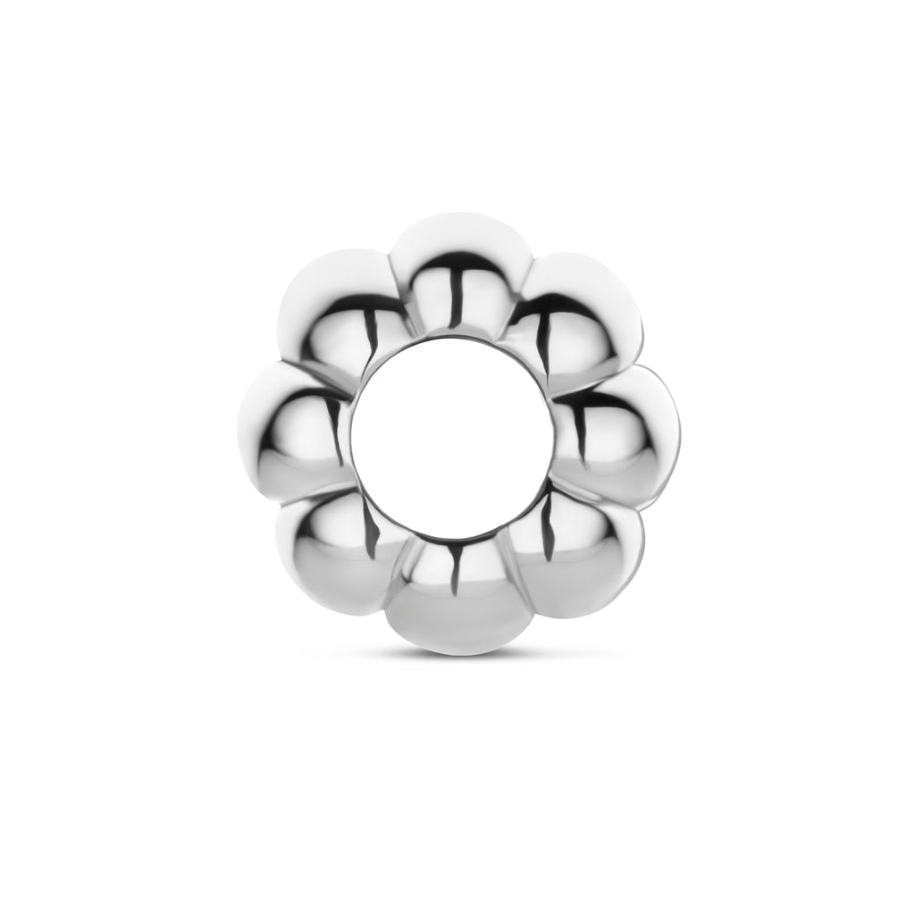 rondel 9 mm zilver gerhodineerd