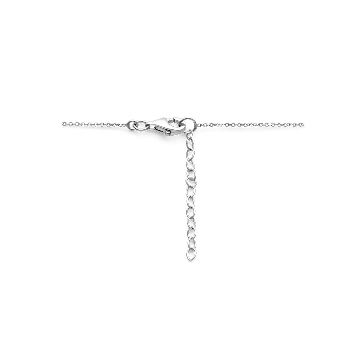Halskette Pferd 36 + 3 cm Silber rhodiniert