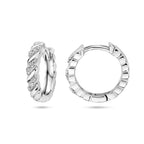 klapoorringen zirkonia zilver gerhodineerd