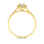 ring zirkonia 14K geelgoud