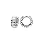 klapoorringen 14 mm zilver gerhodineerd