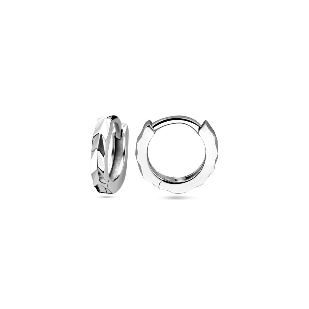 klapoorringen vlak 12 mm zilver gerhodineerd