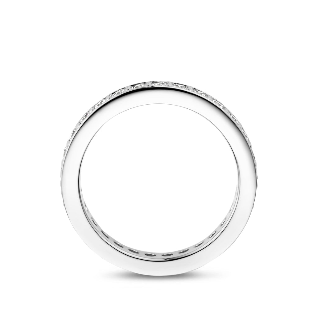 Ring Zirkonia Silber rhodiniert