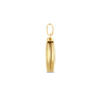 medaillon ovaal 15 mm 14K geelgoud - ovaal
