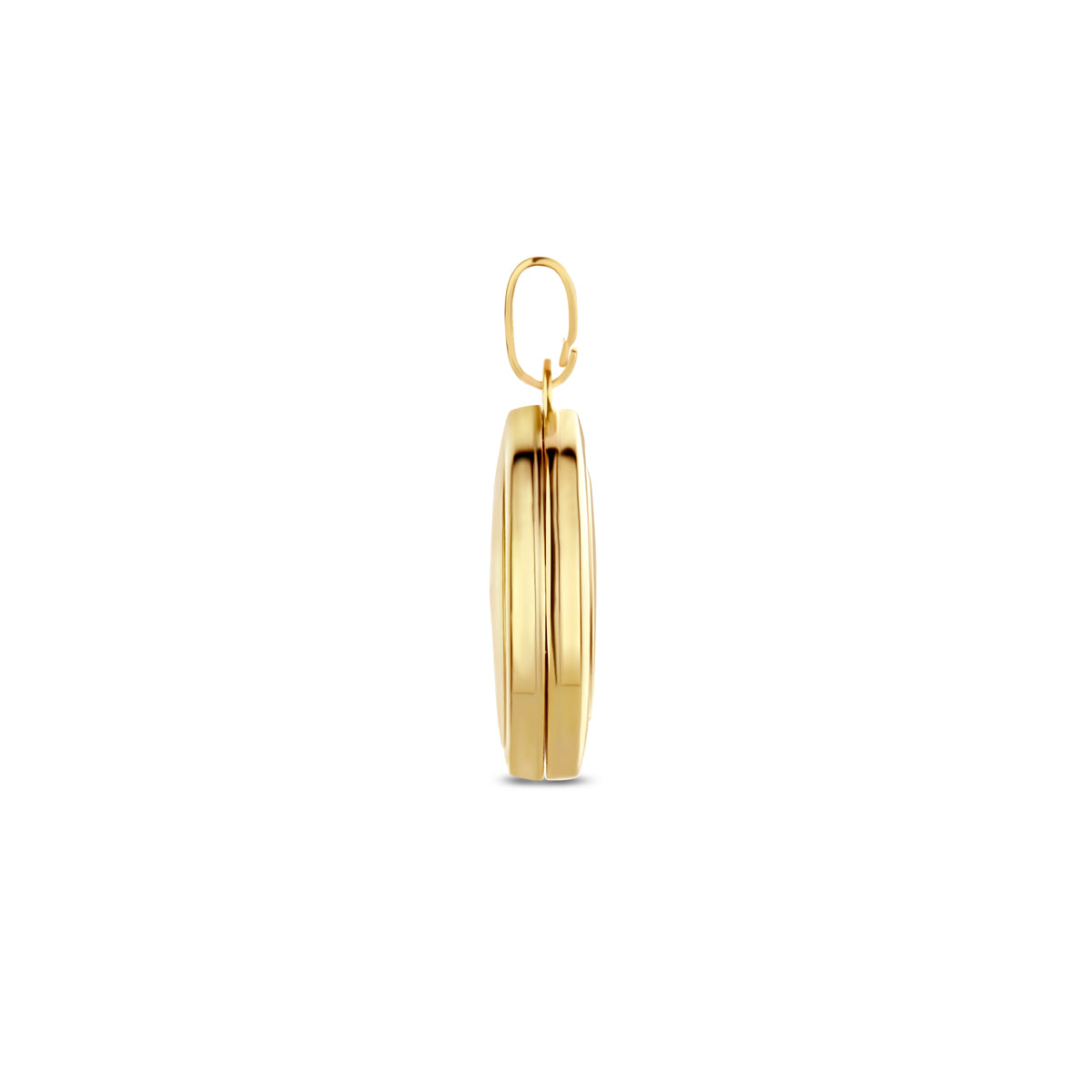 medaillon ovaal 15 mm 14K geelgoud - ovaal