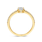 Ring Zirkonia 14K Gelbgold