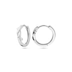 klapoorringen 12,5 mm zilver gerhodineerd