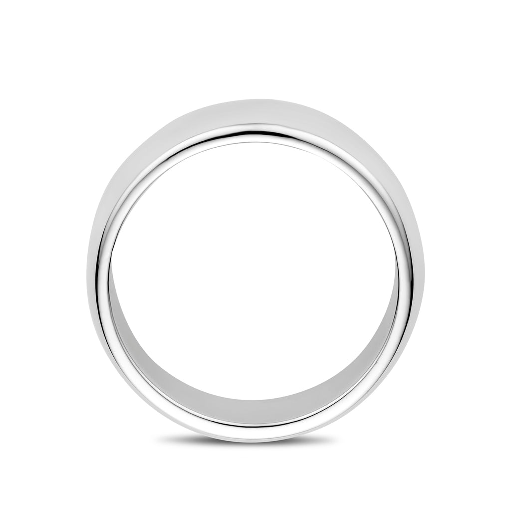 ring 7 mm zilver gerhodineerd
