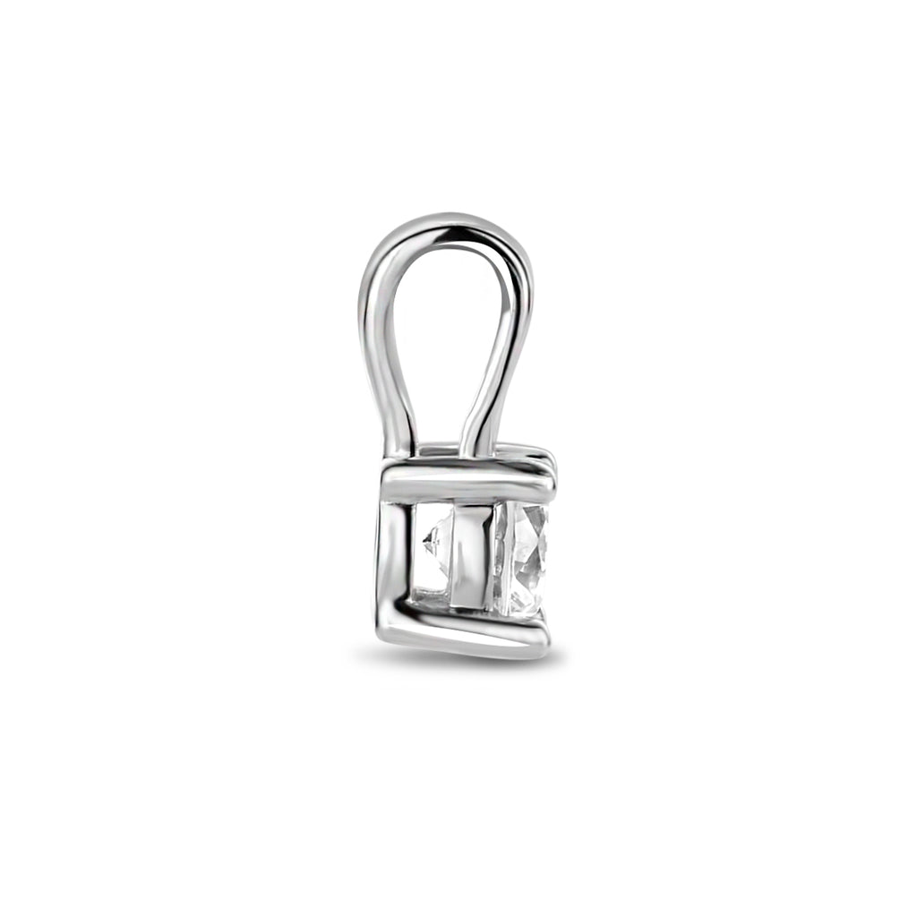 hanger zirkonia 9 mm zilver gerhodineerd