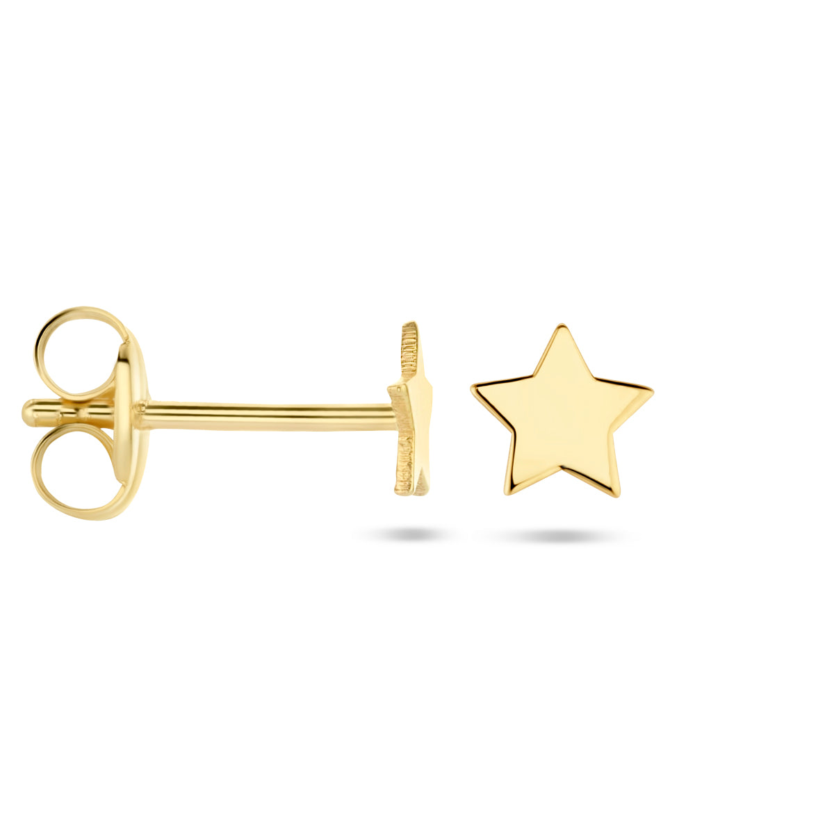 Stern-Ohrstecker aus 14-karätigem Gelbgold