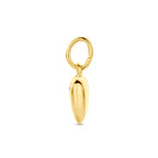 hanger hart zirkonia 14K geelgoud
