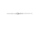 collier hart slot 42 cm zilver gerhodineerd