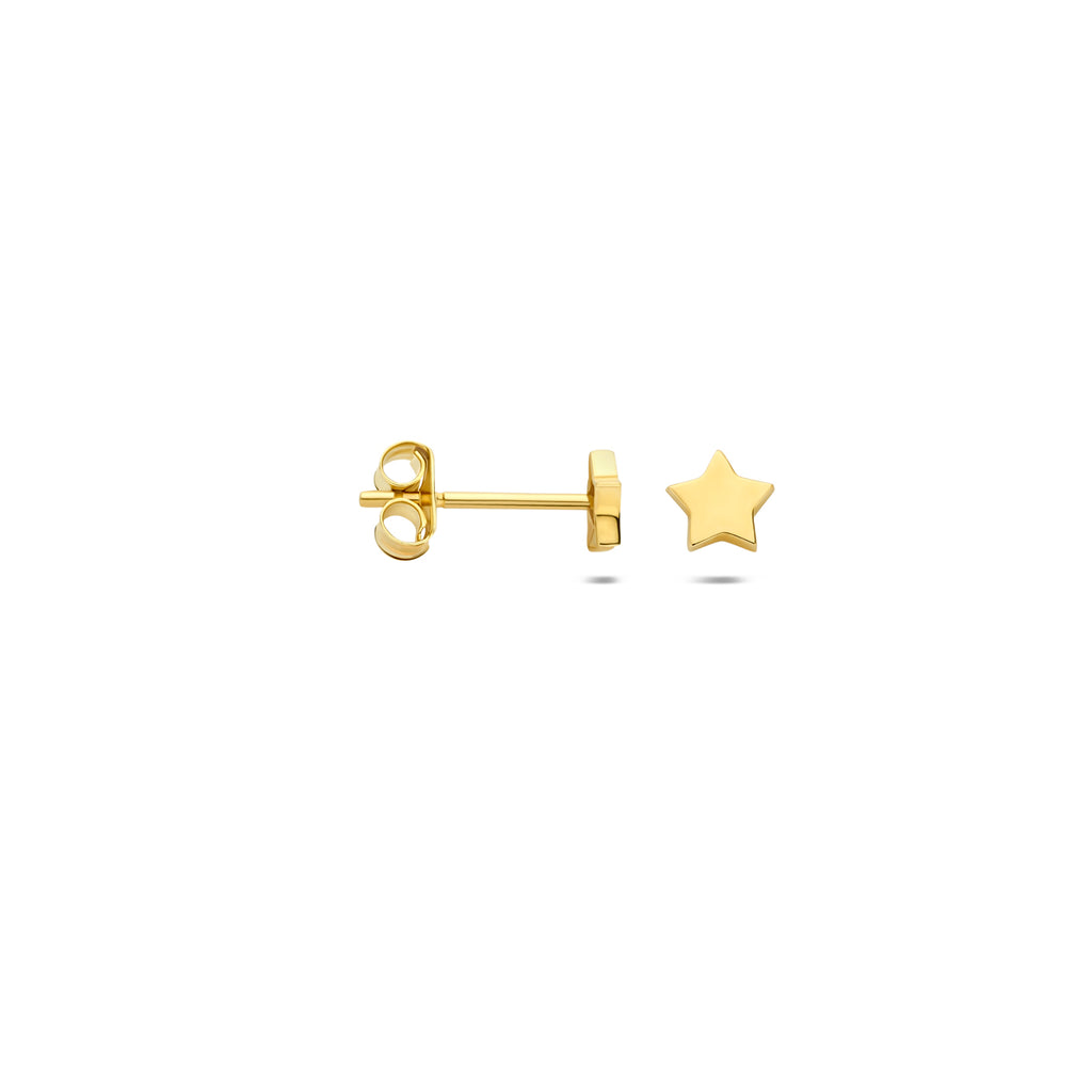 oorknoppen ster 14K geelgoud