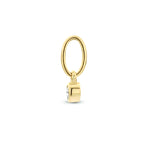 hanger rond zirkonia 7 mm 14K geelgoud
