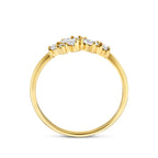 ring zirkonia 14K geelgoud
