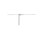 Halskette Tropfen 40 + 4 cm Silber rhodiniert