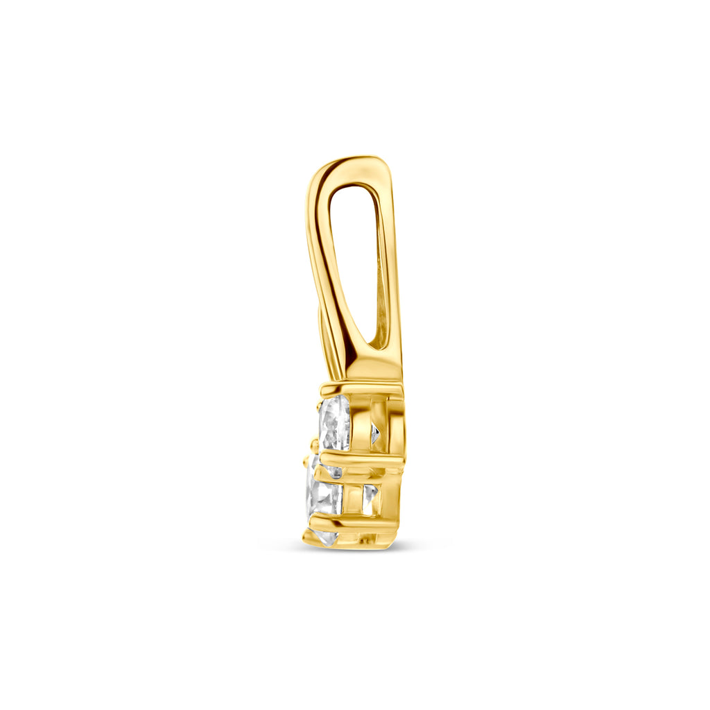9k hanger zirkonia 12,5 mm 9K geel