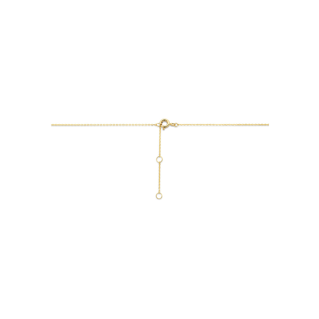 Halskette Unendlichkeitszeichen und Herzen 40 - 42 - 44 cm 14K Gelbgold
