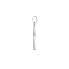 hanger kruis poli/mat gediamanteerd 20 mm zilver gerhodineerd