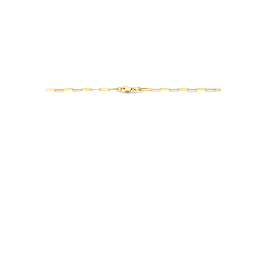 collier paperclip 1,8 mm 45 cm 14K geelgoud