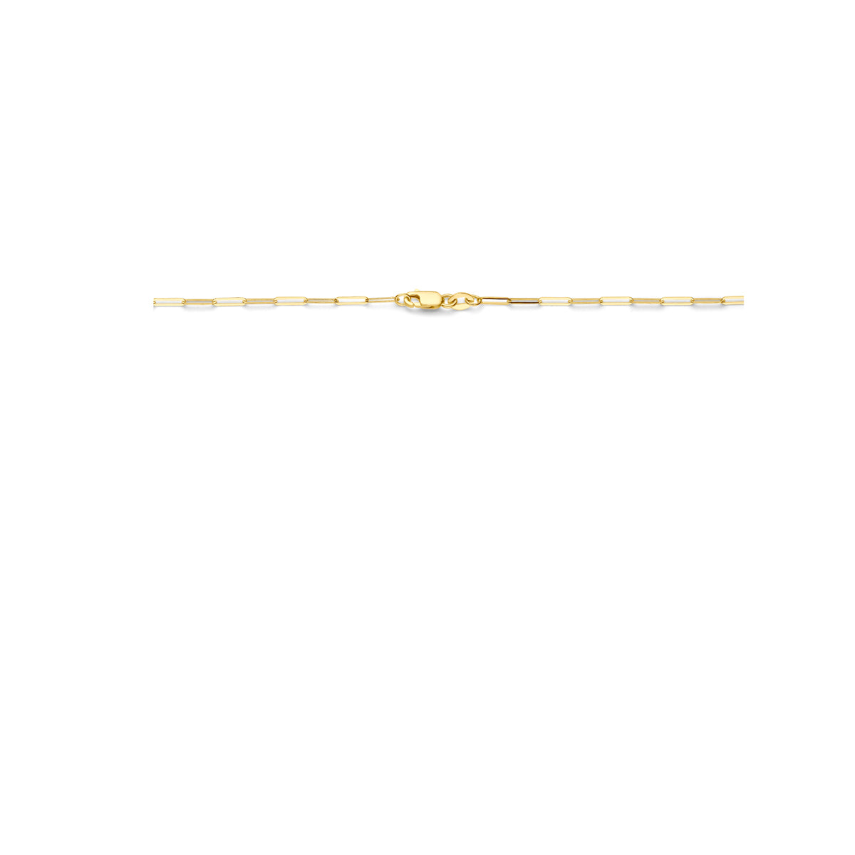 collier paperclip 1,8 mm 45 cm 14K geelgoud