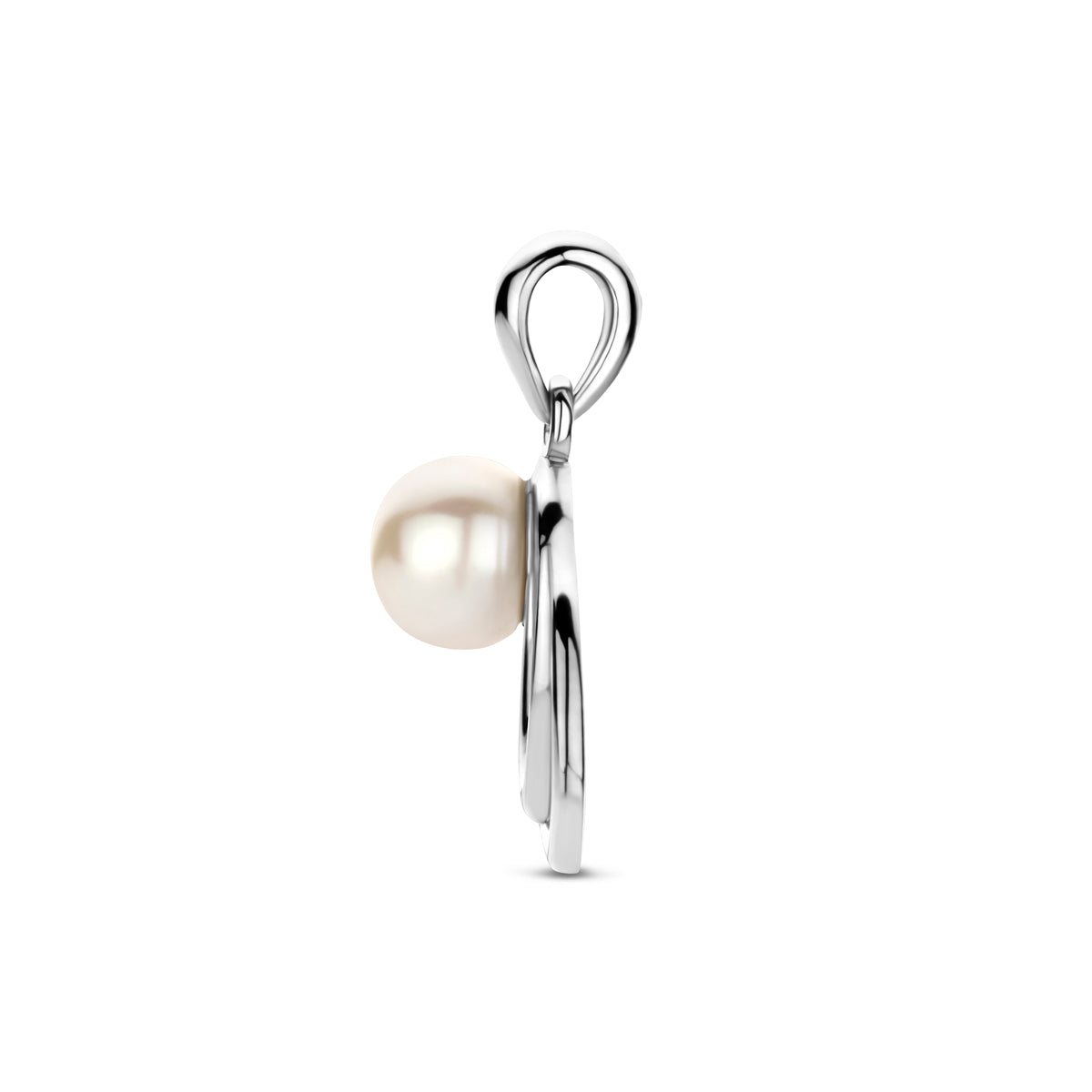 hanger parel 15,5 mm zilver gerhodineerd