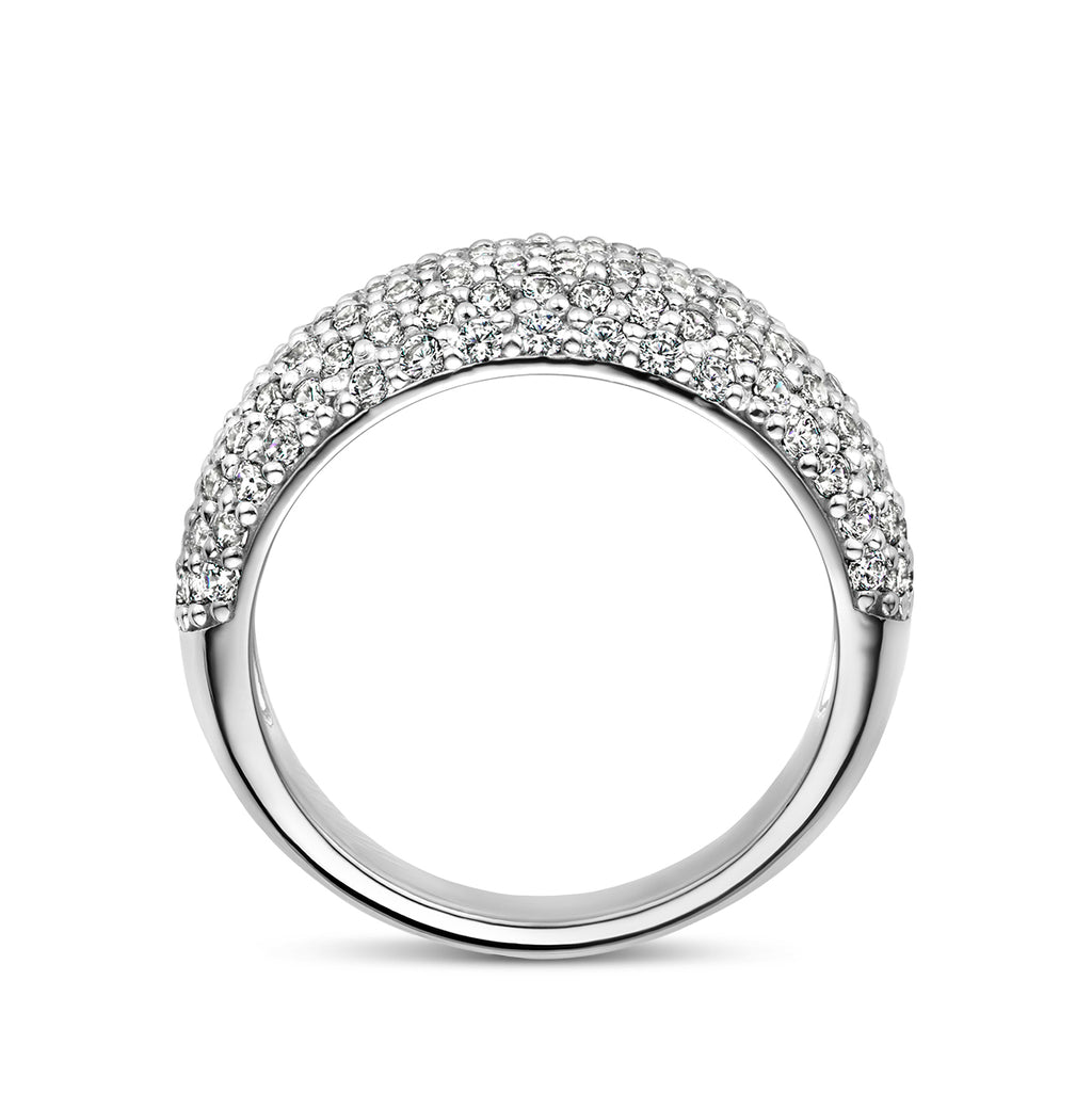 Ring Zirkonia Silber rhodiniert