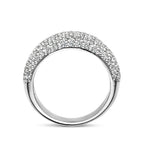 Ring Zirkonia Silber rhodiniert