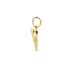 hanger hartje zirkonia 14K geelgoud