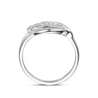 Ring Zirkonia Silber rhodiniert
