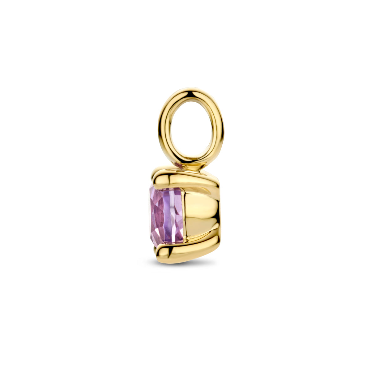 hanger amethist 14K geelgoud
