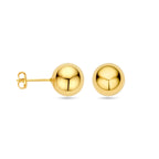 oorknoppen bol 14K geelgoud - bol/half-bol