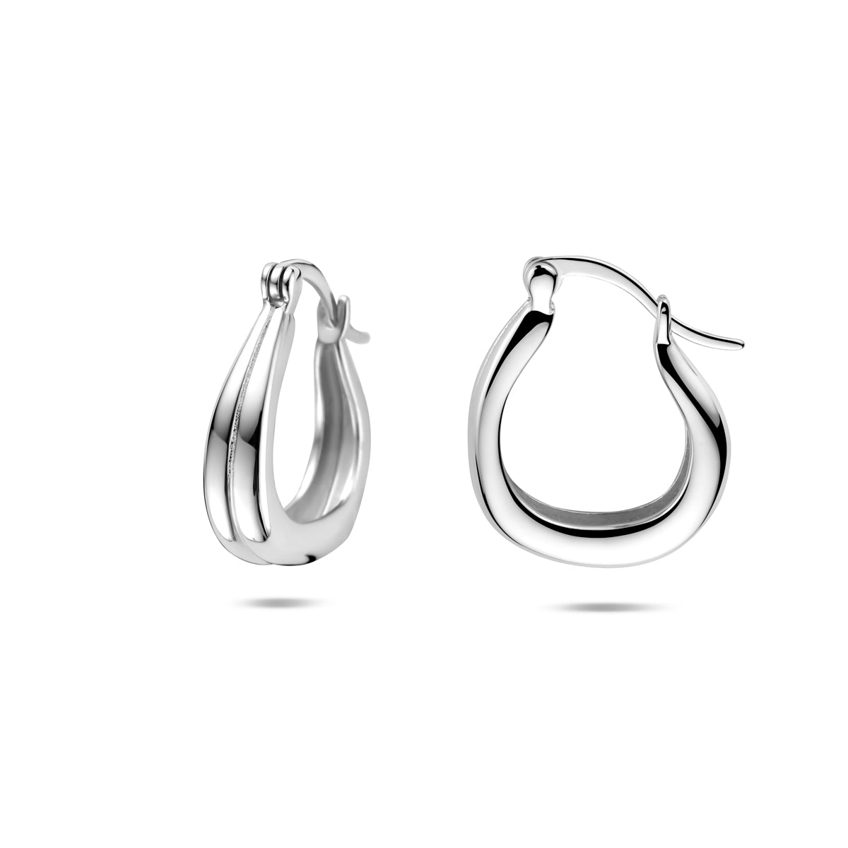 Ohrringe 17,5 mm Silber rhodiniert