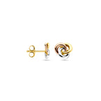 oorknoppen tricolor 7 mm 14K tricolor goud
