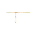 collier hartje lab grown diamant 0.08ct g vs 40 - 42 - 44 cm 14K geelgoud
