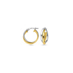 oorringen 1 micron zilver verguld (geel/rhodium)
