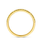 ring met geboortesteen peridoot augustus 14K geelgoud