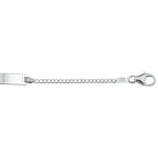 Gravurarmband Gourmetplättchen 4,2 mm 9 - 11 cm Silber rhodiniert