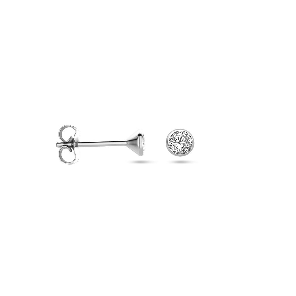 Ohrstecker Zirkonia 14K Weißgold